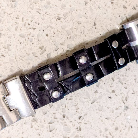 Kenneth Cole Ladies 14mm Black Genuine Leather Watch Band BN-KC2451 - Picture 2 of 6